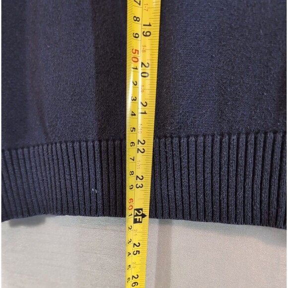 JOE Joseph Abboud Argyle Sweater Mens MEDIUM 1/4 Zip Pullover Long Sleeve Preppy - Picture 6 of 14